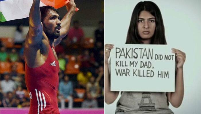 After Virender Sehwag, wrestler Yogeshwar Dutt trolls Kargil martyr&#039;s daughter
