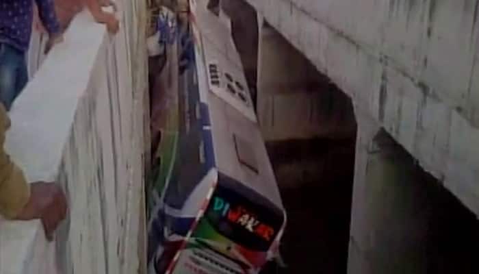 11 killed as bus plunges into canal in Andhra Pradesh