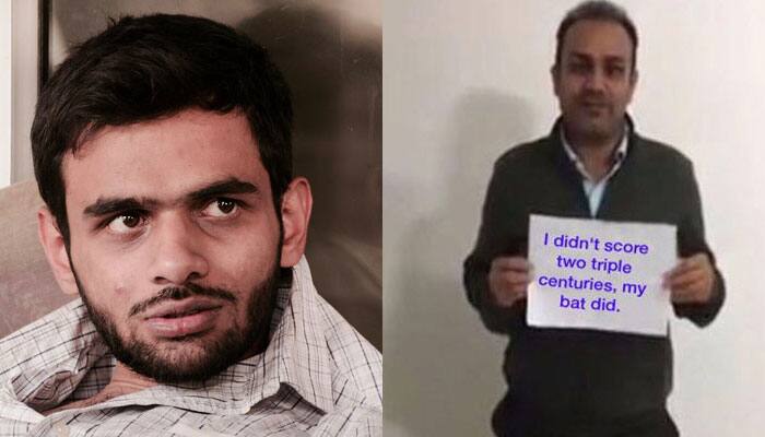 Gurmehar-ABVP ruckus: Virender Sehwag represents BCCI not India, says Umar Khalid