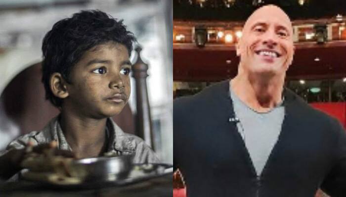 Dwayne &#039;The Rock&#039; Johnson meets &#039;Lion&#039; Sunny Pawar, looks forward to making movie with child actor