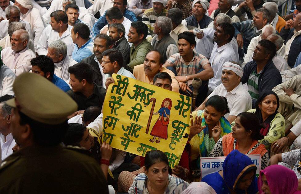 Jat rally at Jantar Mantar, New Delhi