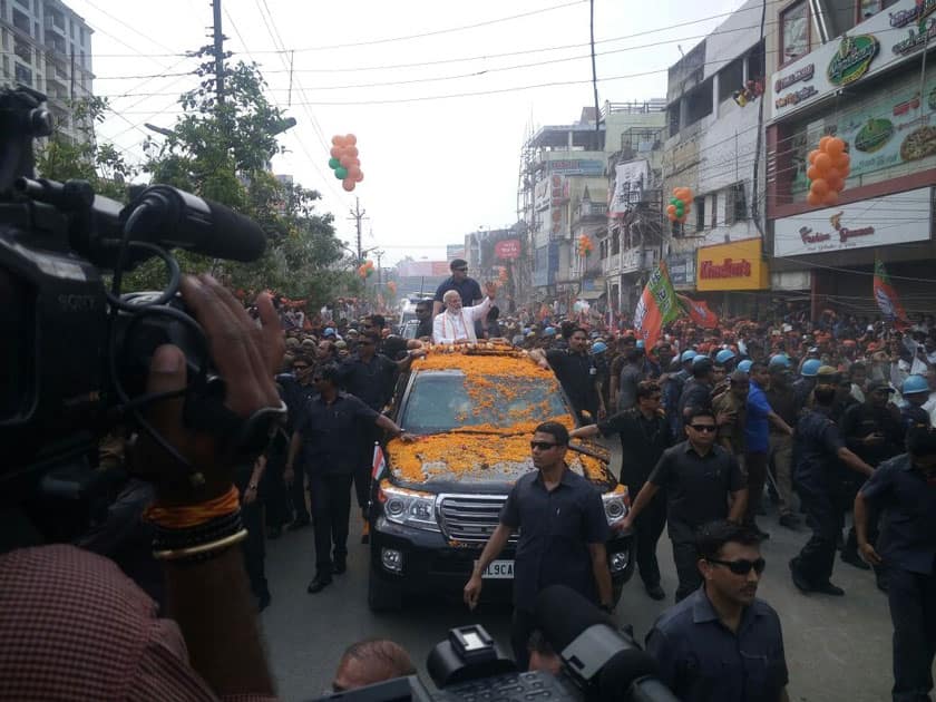 Narendra Modi's roadshow