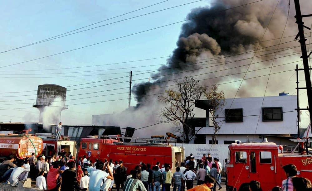 Fire in Indore