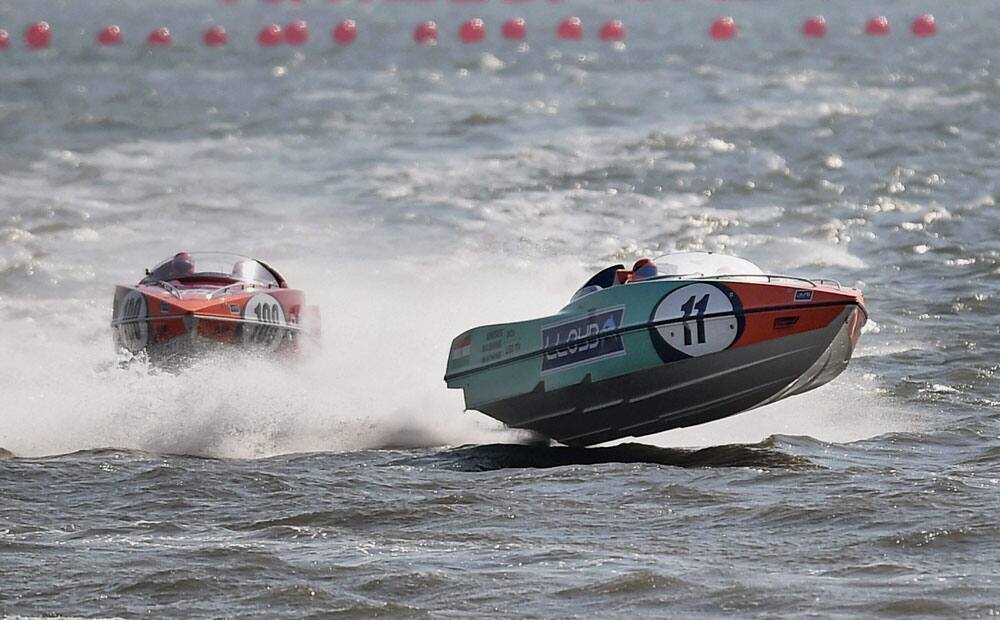 Powerboat racing event in Mumbai