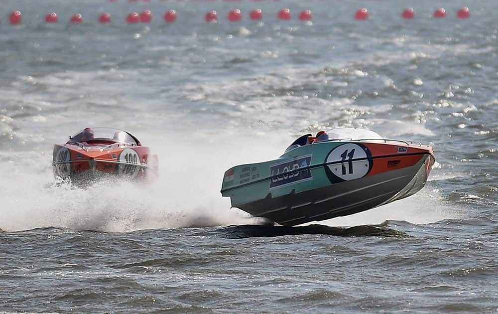 Powerboat racing event in Mumbai