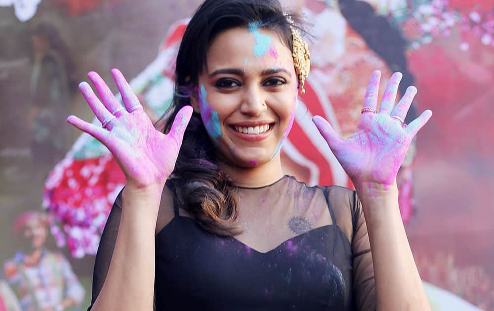 Bollywood actress Swara Bhaskar at an event