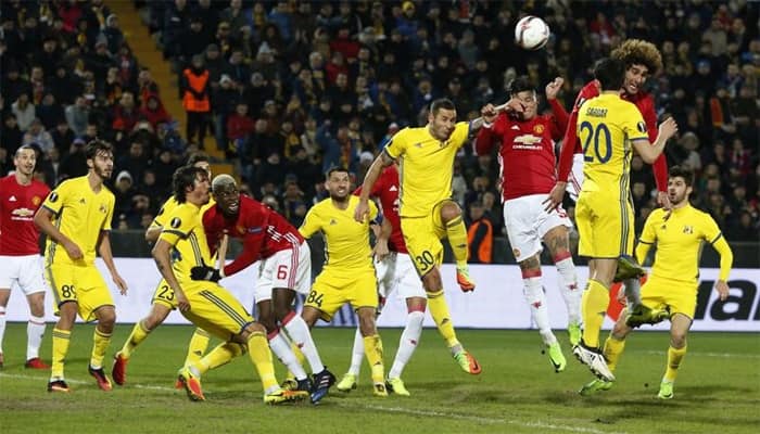 Europa League: Manchester United earn 1-1 draw on threadbare pitch at Rostov