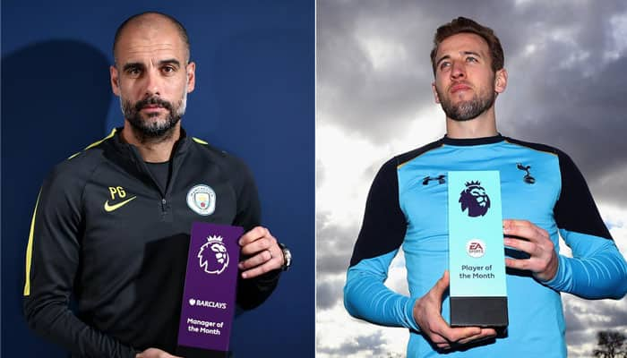 Premier League monthly awards to Pep Guardiola and Harry Kane