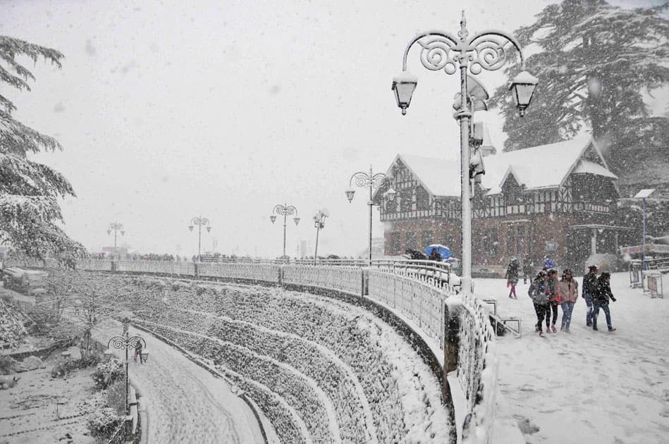 Snowfall in Shimla