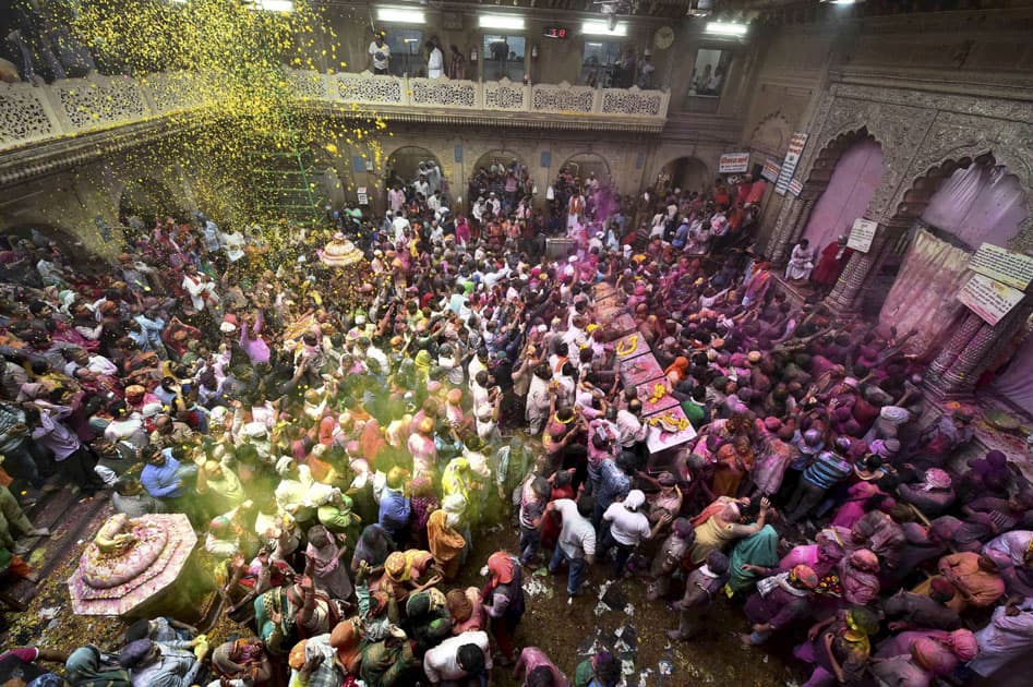 Holi festival in Vrindavan