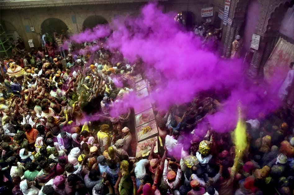 Holi festival in Vrindavan