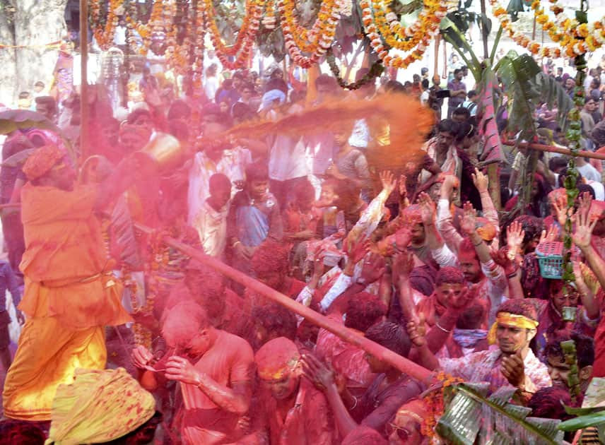 Latthmaar Holi in Mathura