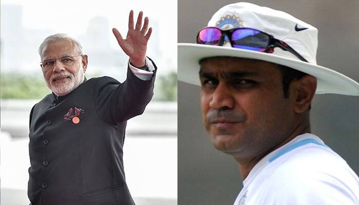 2017 Assembly Elections: Virender Sehwag&#039;s record in threat; Narendra Modi hits yet another triple hundred