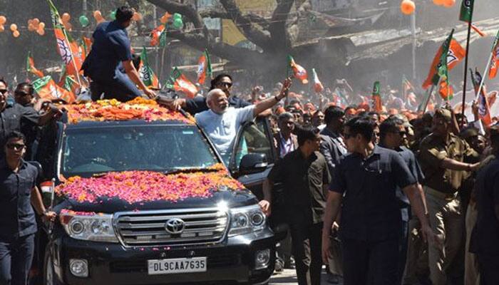PM Narendra Modi&#039;s roadshow and felicitation ceremony for BJP&#039;s historic victory - WATCH FULL SPEECH VIDEO here
