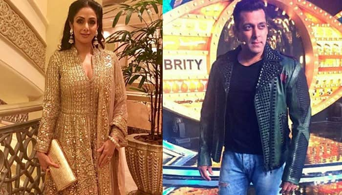 Salman Khan feels Sridevi bigger star than Shah Rukh, Aamir, Akshay; calls her a &#039;legend&#039;!