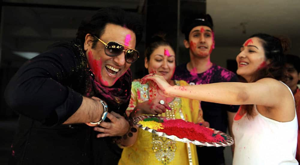 actor Govinda with his wife Sunita Ahuja