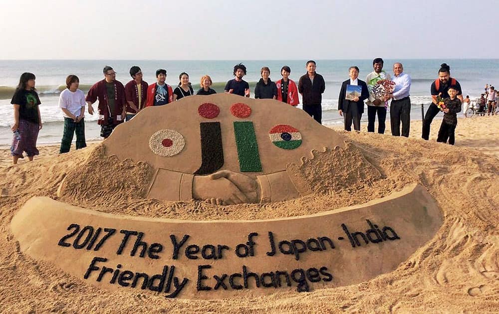  Sudarshan Pattnaik sand art at Puri beach