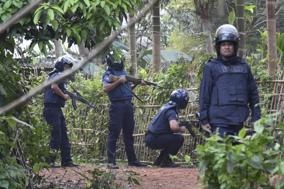 raid on a building in Bangladeshi