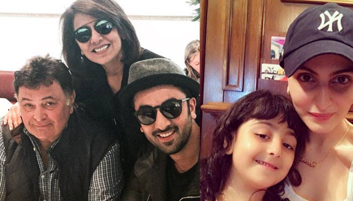 Rishi Kapoor&#039;s family picture with wifey Neetu and Ranbir-Riddhima will melt your heart