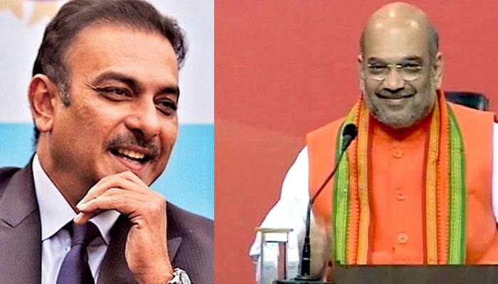 Amit Shah tells Ravi Shastri &#039;how karyakartas&#039; singles helped BJP pile up 300+ in UP&#039;; Twitterati goes gaga