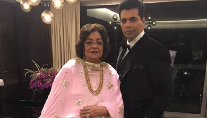 Karan Johar celebrates mommy Hiroo&#039;s birthday with a cute pic! Wait, can you spot Aditya Chopra?