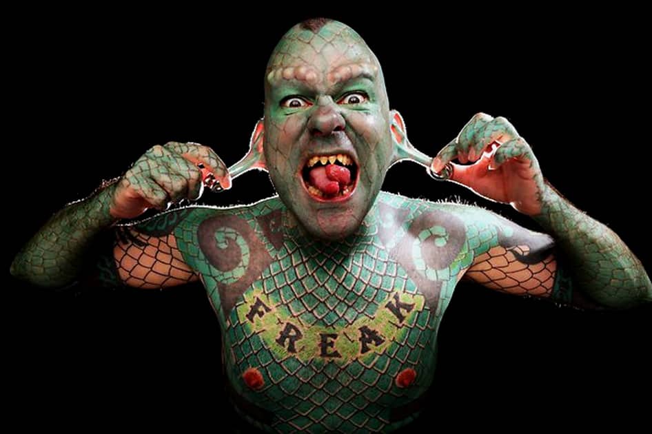72yearold man is Germanys most tattooed person with 98 body covered in  ink