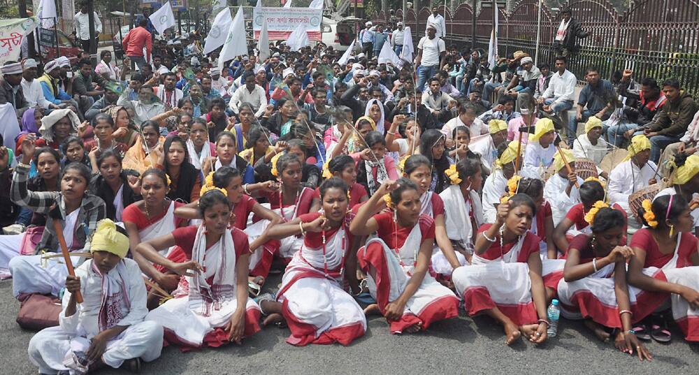 AAASU activist protest in Guwahati