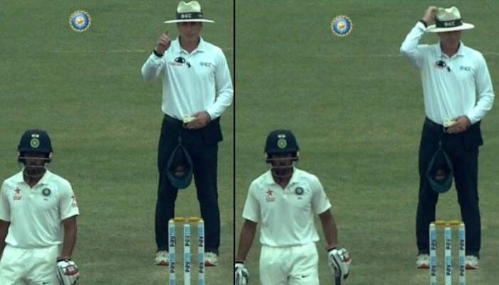 WATCH: Umpire Chris Gaffaney changes decision mid-way following Australia&#039;s feeble appeal 