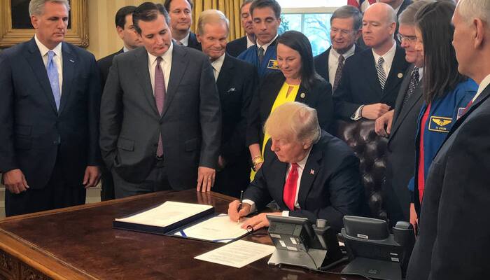 Manned mission to Mars and beyond: Donald Trump signs NASA bill to send humans to Red Planet by 2033