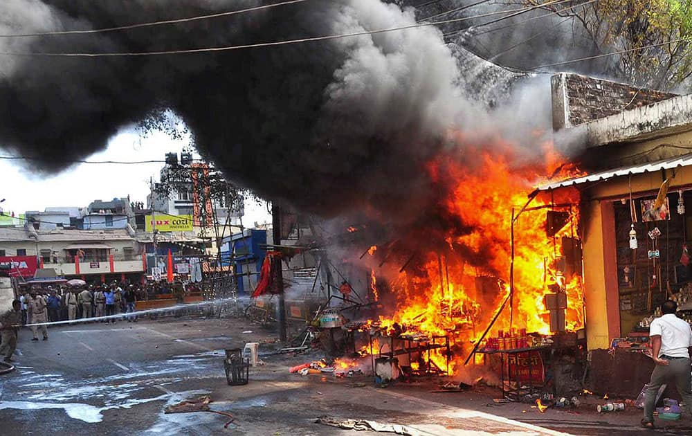 Fire in Ujjain