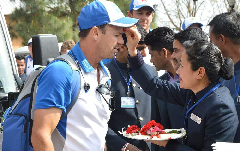 Australian cricket team players in Dharamsala	