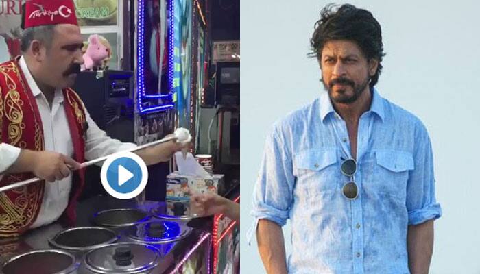 Shah Rukh Khan’s latest Twitter video of Turkish ice cream vendor and his ‘Gerua’ tricks, is the best thing you will WATCH today!