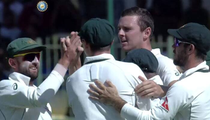 VIDEO: Did Josh Hazlewood give Murali Vijay a send-off in Dharamsala? You be the judge...