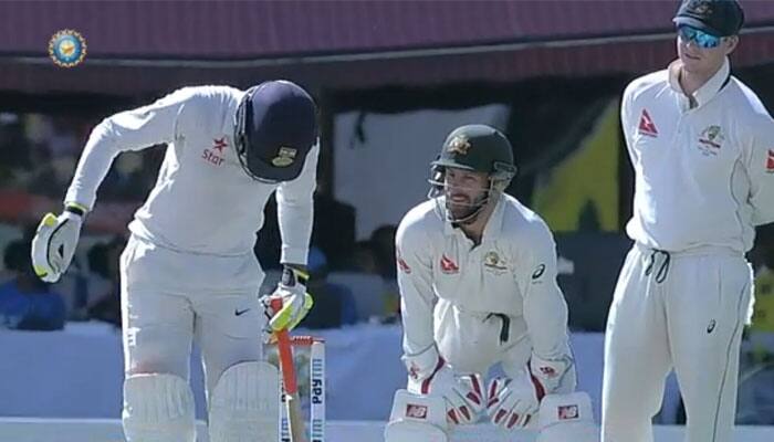 Watch: Ravindra Jadeja gives brilliant answer to Matt Renshaw&#039;s sledging on Day 3 of Dharamsala Test