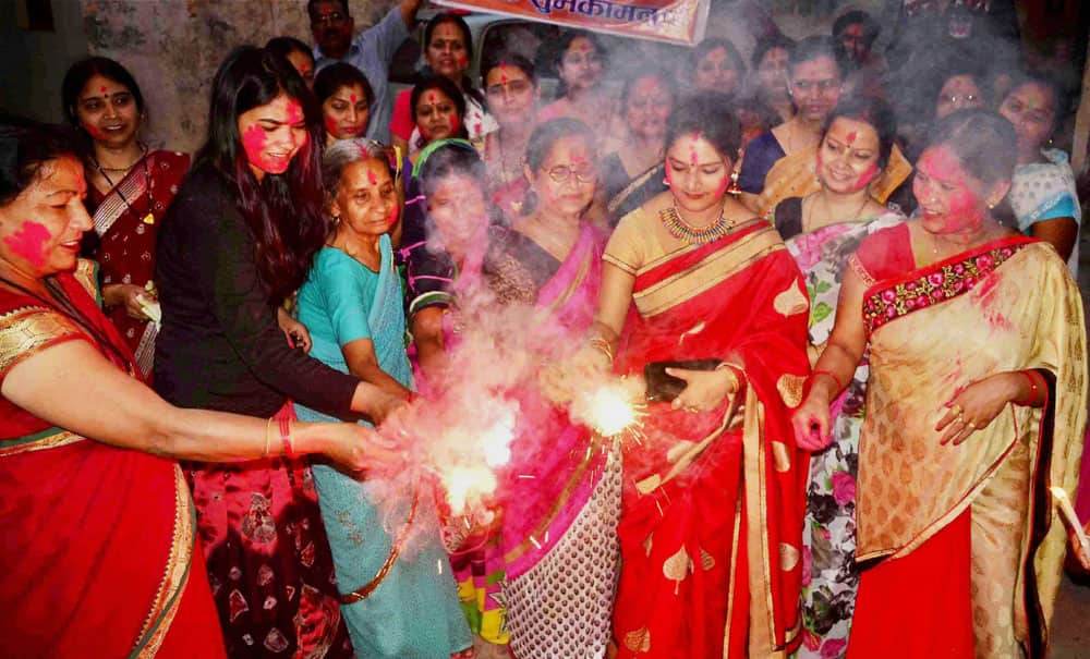 Women celebrate Hindu New Year