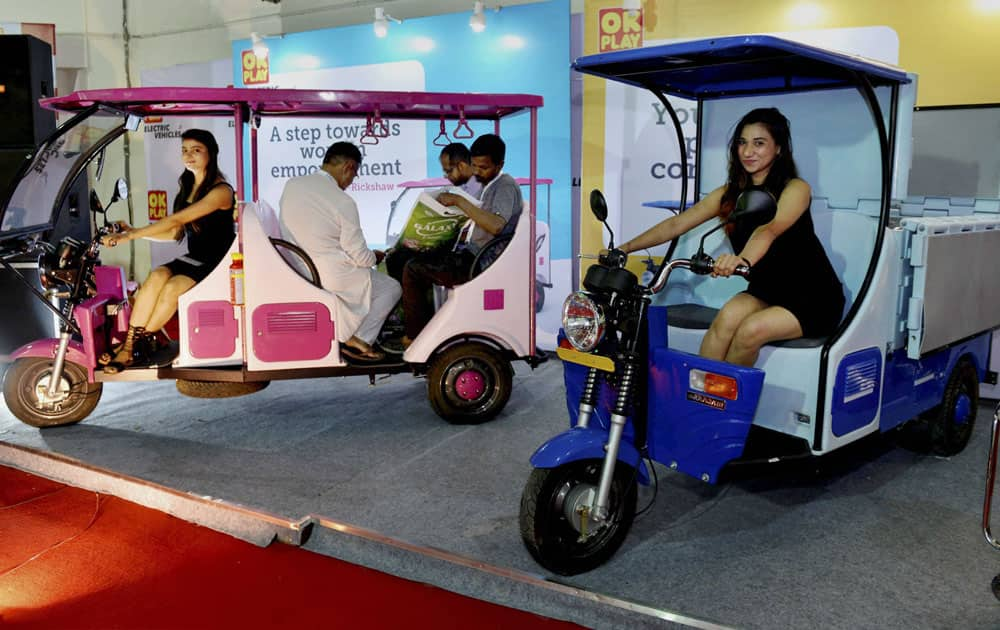 Electric vehicles being showcased at International Expo