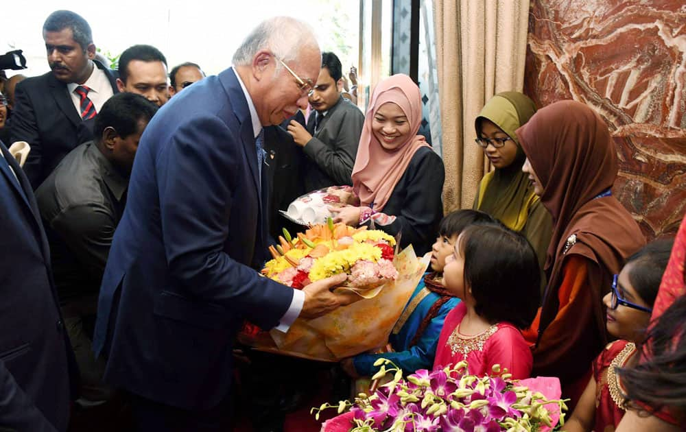 Malaysian PM  Mohammed Najib bin Tun Abdul Razak is on a short visit to India