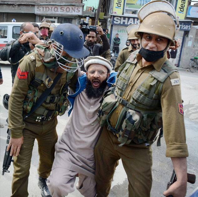 Protest in Srinagar