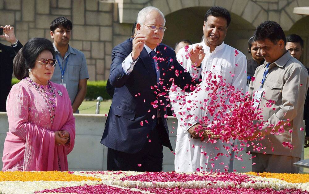 Malaysian PM Najib Razak with his wife Rosmah