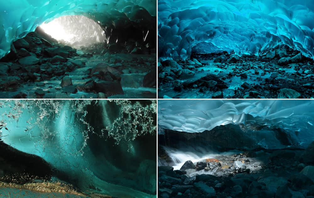 Mendenhall Glacier Ice Caves, Juneau, Alaska, USA