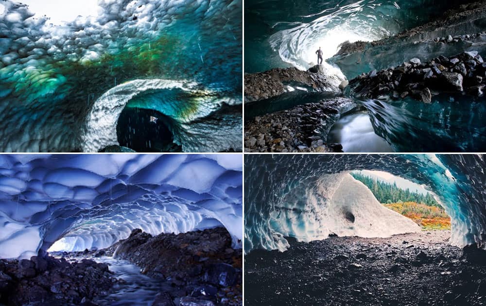 Big Four Ice Caves, Mount Rainier, USA