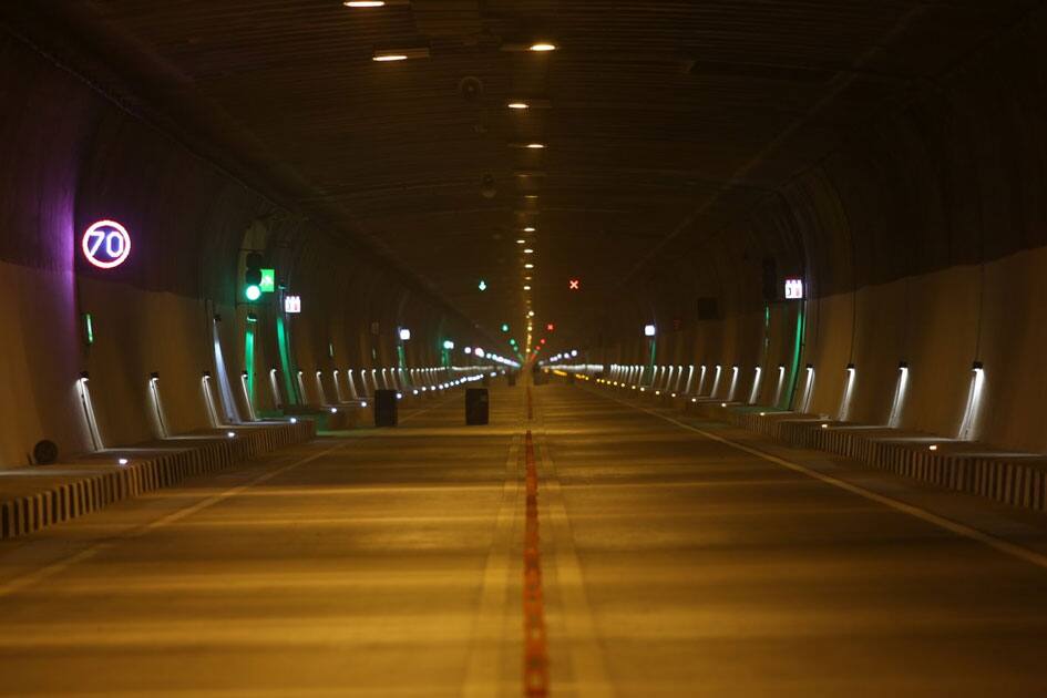 Chenani-Nashri Tunnel, in Jammu Kashmir