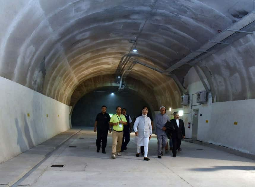 Chenani-Nashri Tunnel, in Jammu Kashmir