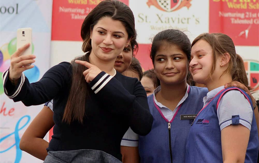 Bollywood actor Kainaat Arora during a promotional event