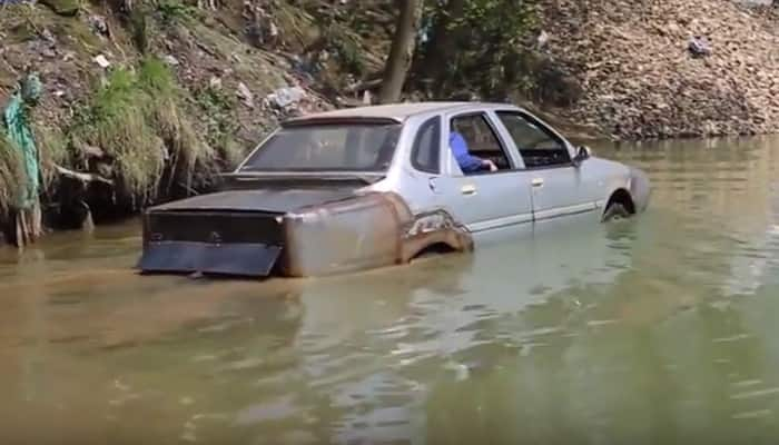 Mind-blowing! Chinese mechanic builds this car that functions like boat on water