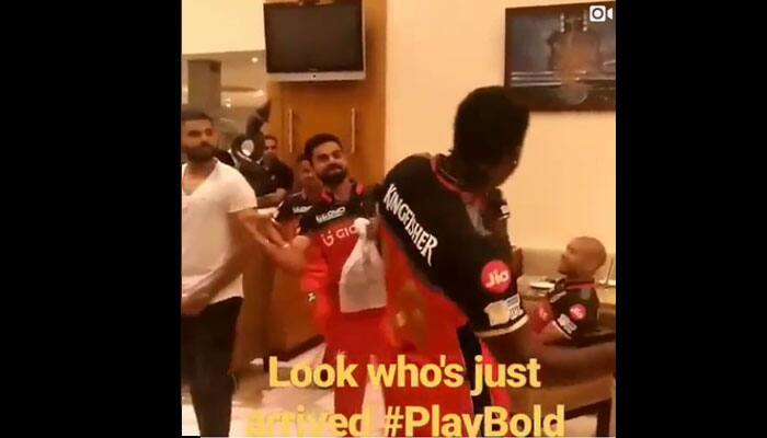 WATCH: RCB skipper Virat Kohli joins camp ahead of IPL opener, greets Chris Gayle in style