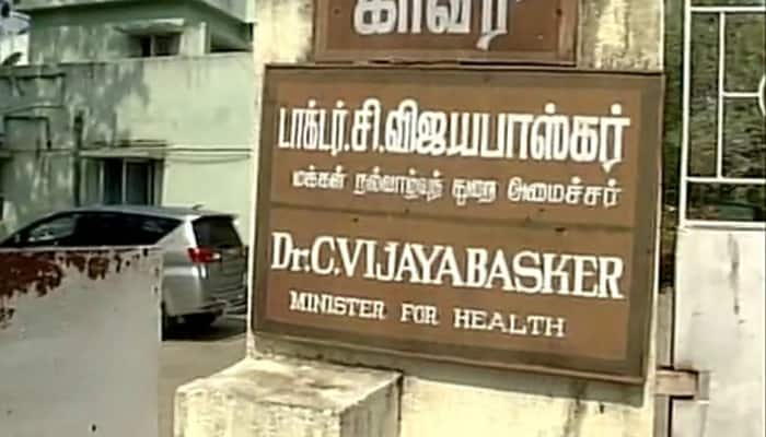 I-T raids against Tamil Nadu Health Minister, others; Vijayabasker says it`s &#039;harassment&#039;