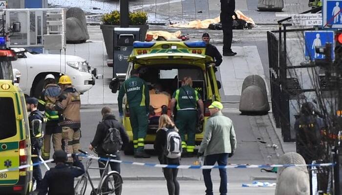 Three killed as truck drives into crowd in Stockholm; Swedish PM says possible &#039;terror attack&#039;