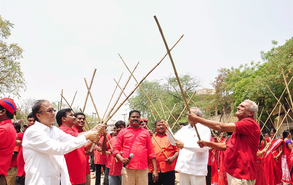 Jana Seva Dal Lathi Training Camp in Hyderabad