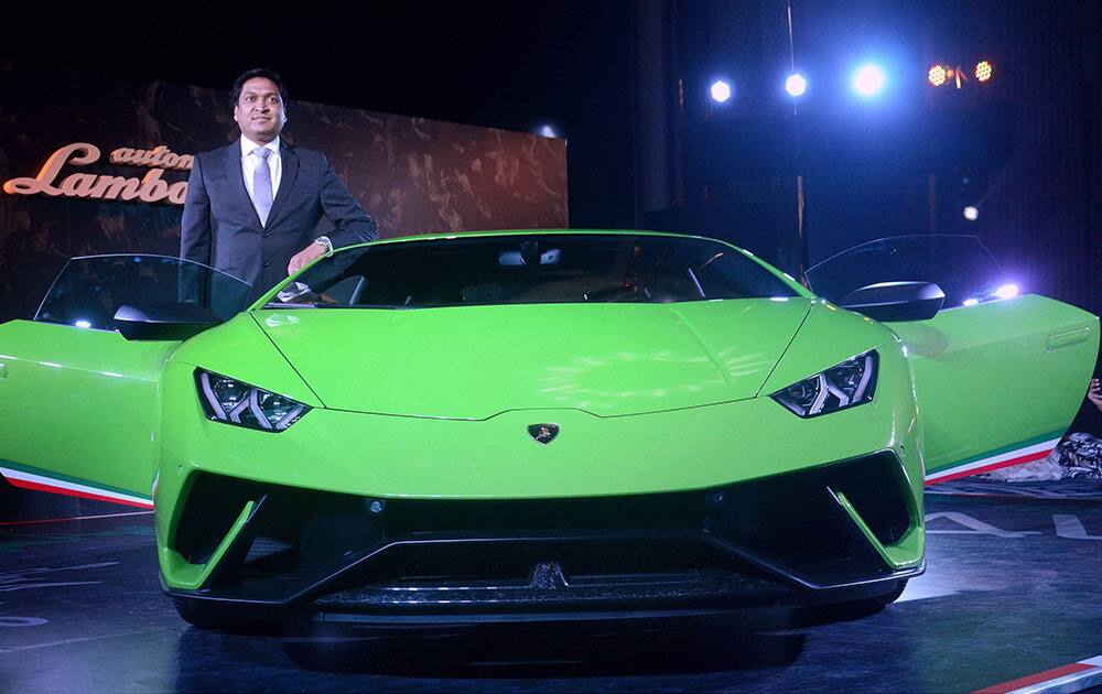 Launch of Lamborghini Huracan car